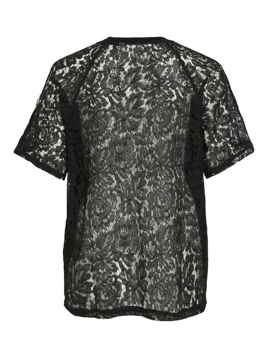 VILA VIOLINE SPETS T-SHIRT, Black, highres - 14114791_Black_002.jpg