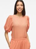 VILA VIMINERA ROUND NECK SHORT SLEEVED TOP, Cadmium Orange, highres - 14106721_CadmiumOrange_007.jpg