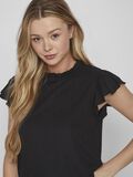Vila HIGH NECK CAP SLEEVE TOP, Black, highres - 14092640_Black_006.jpg