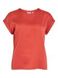 VILA VIELLETTE SHORT SLEEVED TOP, Paprika, highres - 14059563_Paprika_001.jpg