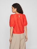 VILA ROUND NECK SHORT SLEEVED TOP, Poppy Red, highres - 14102871_PoppyRed_004.jpg