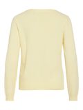 Product image thumbnail - VIRIL ROUND NECK KNITTED PULLOVER, Pastel Yellow | 2