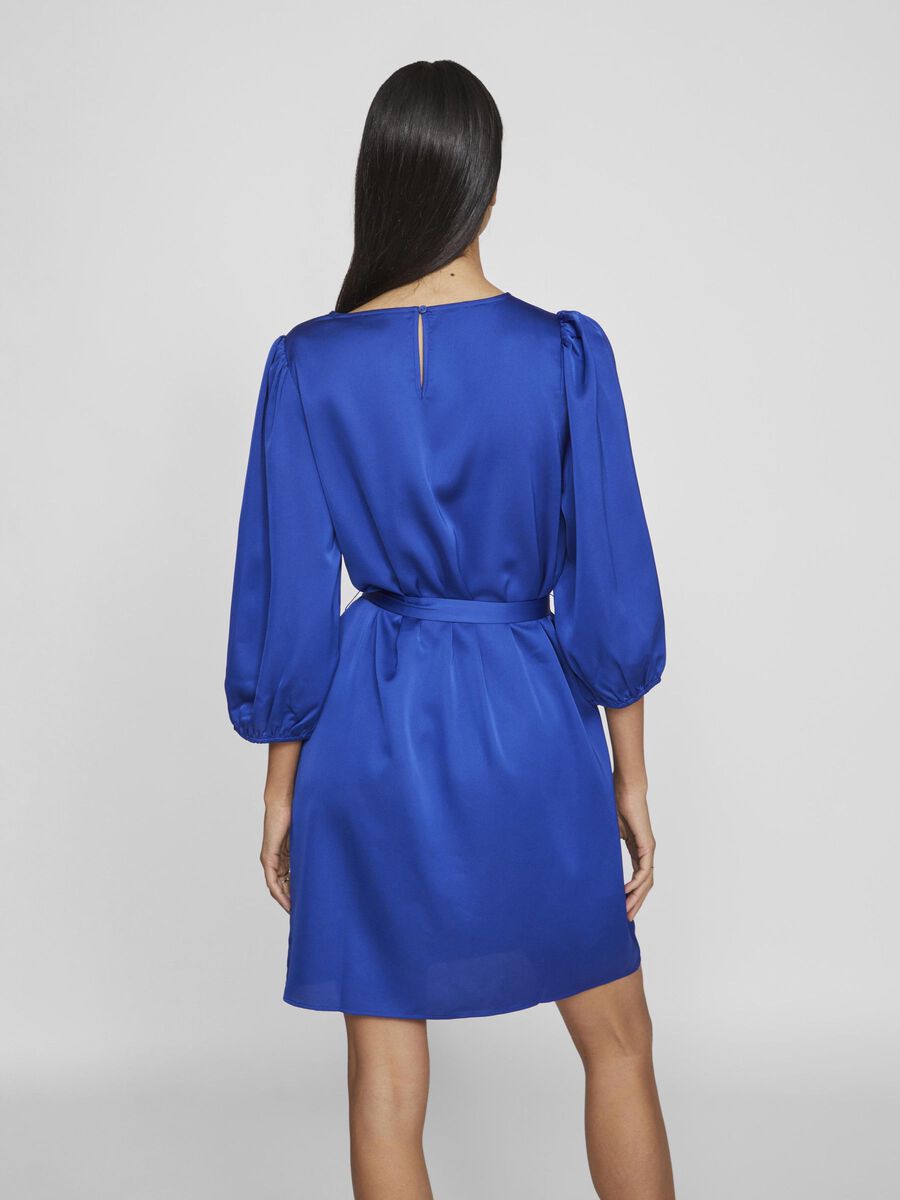 VILA 3/4-MOUWEN KORTE JURK, Mazarine Blue, highres - 14084521_MazarineBlue_004.jpg