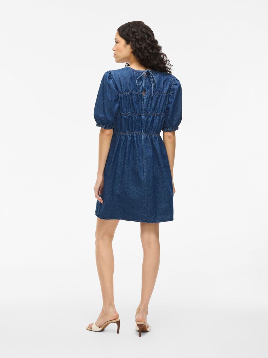 VILA VIHEIDI, LYHYT FARKKUMEKKO, Dark Blue Denim, highres - 14111870_DarkBlueDenim_004.jpg