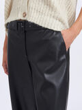 Vila CROPPED FAUX LEATHER TROUSERS, Black, highres - 14067623_Black_006.jpg