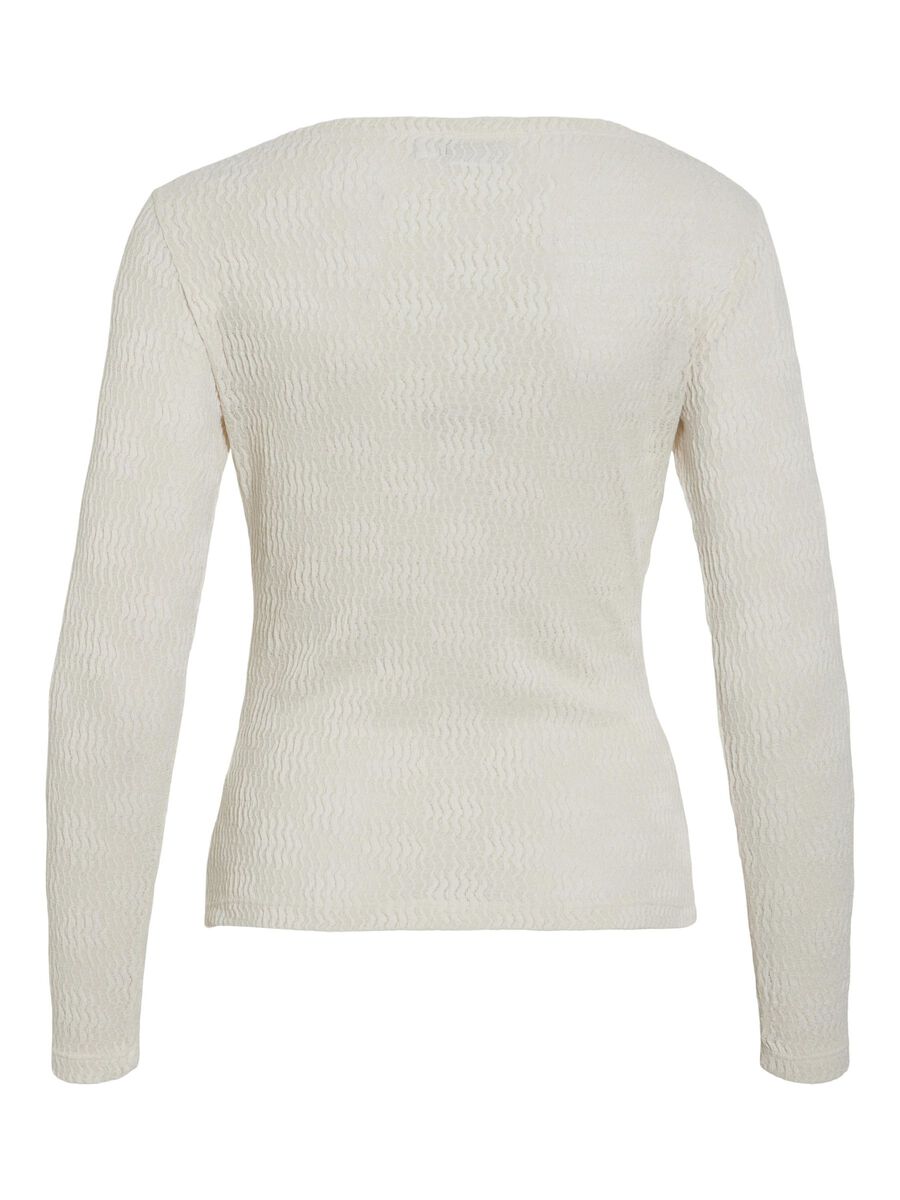 VILA BOATNECK LONG SLEEVED TOP, Birch, highres - 14102437_Birch_002.jpg