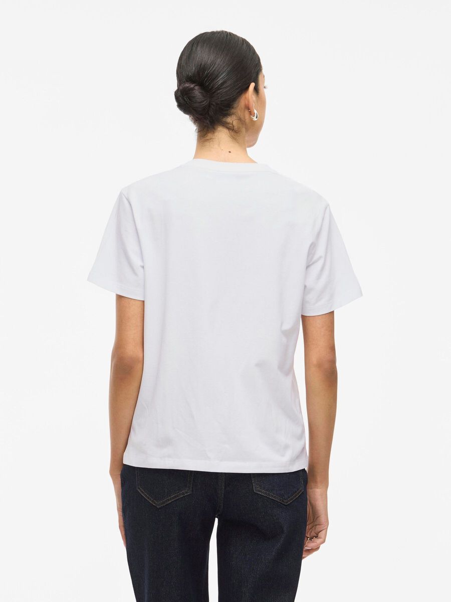 VILA VINORA RONDE HALS T-SHIRT, Bright White, highres - 14103448_BrightWhite_1222423_004.jpg