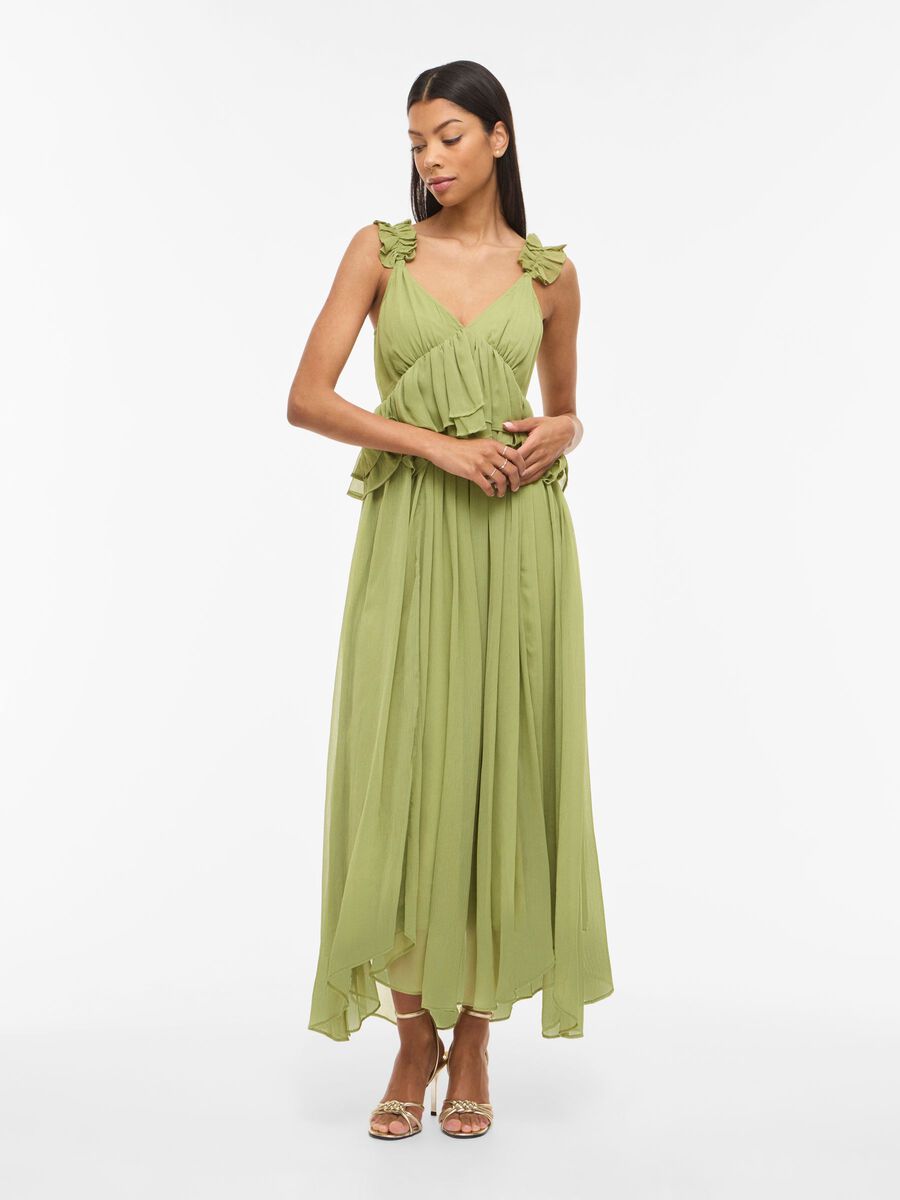 Carousel image - VIDAISY V-NECK MAXI DRESS, Sage | 4