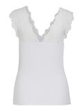 VILA V-NECK SLEEVELESS TOP, Bright White, highres - 14102766_BrightWhite_002.jpg