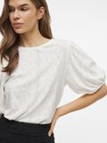 VILA ROUND NECK SHORT SLEEVED TOP, Optical Snow, highres - 14101667_OpticalSnow_006.jpg