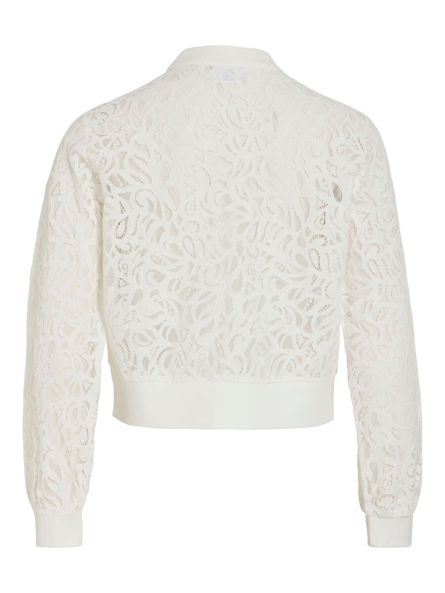 Product carousel image - VICEREN LACE BOMBER JACKET, Snow White | 2