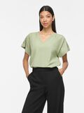 Product image thumbnail - VIPRISILLA V&Yacute;STŘIH DO V TRIČKO S KR&Aacute;TK&Yacute;M RUK&Aacute;VEM, Smoke Green | 1