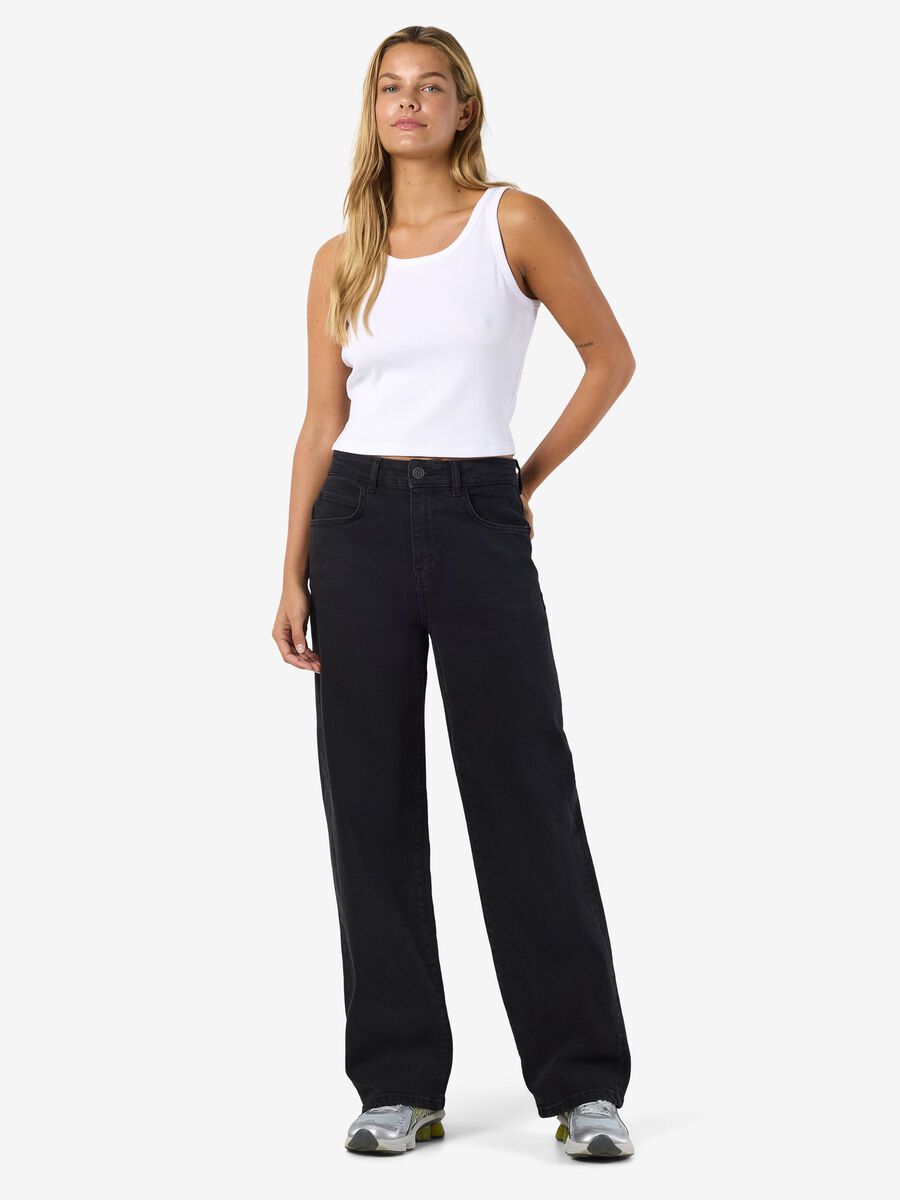 Product carousel image - NMJOSIE LOOSE FIT JEANS, Black Denim | 2