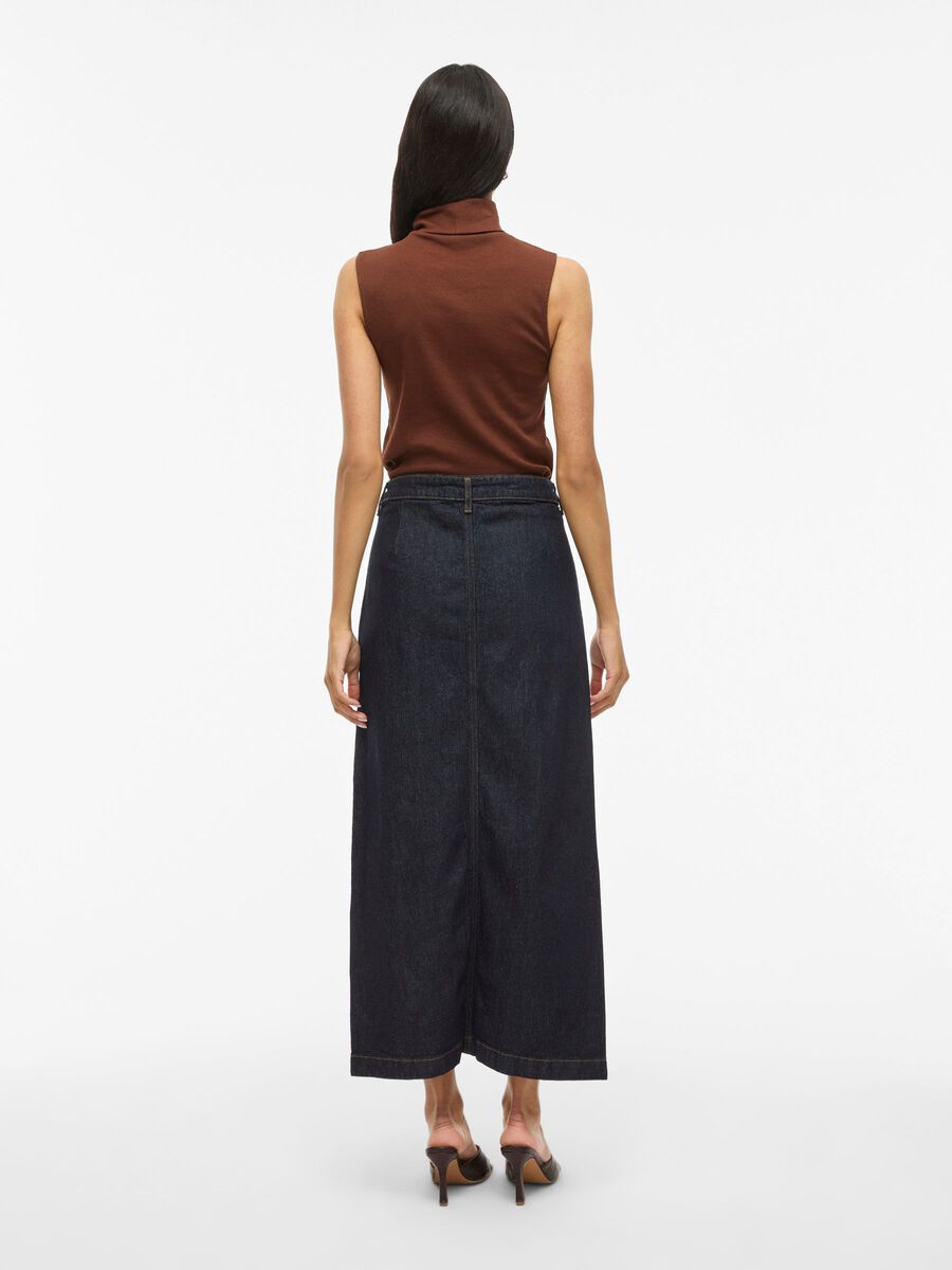 VILA VIJAF DENIM MAXI SKIRT, Dark Blue Denim, highres - 14107704_DarkBlueDenim_004.jpg