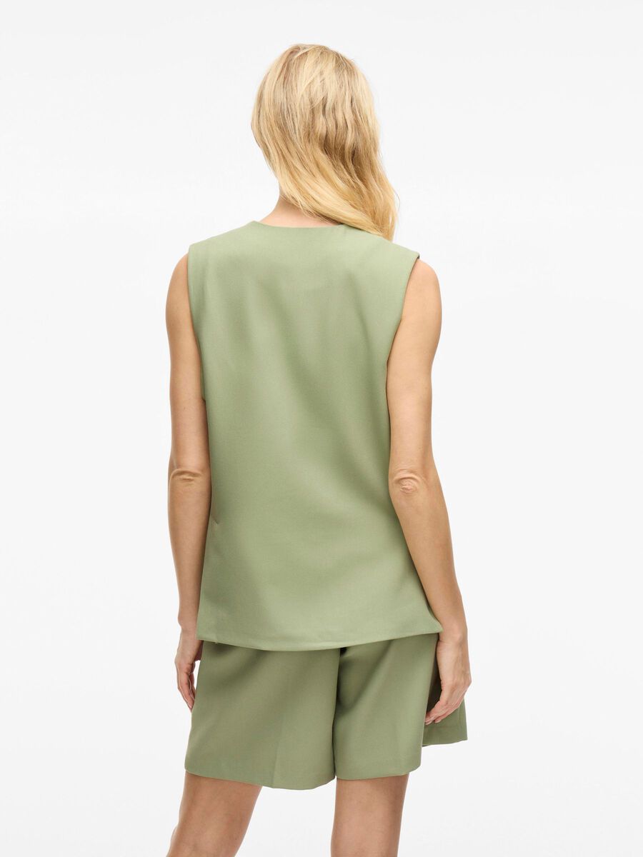 VILA VIPINIEMA TAILORED WAISTCOAT, Sage, highres - 14104568_Sage_004.jpg