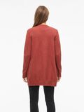 Product image thumbnail - VIRIL BASIC KNITTED CARDIGAN, Burnt Henna | 2