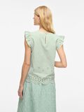 VILA VIHORTENSA EMBROIDERED CAP SLEEVE TOP, Silt Green, highres - 14106908_SiltGreen_004.jpg