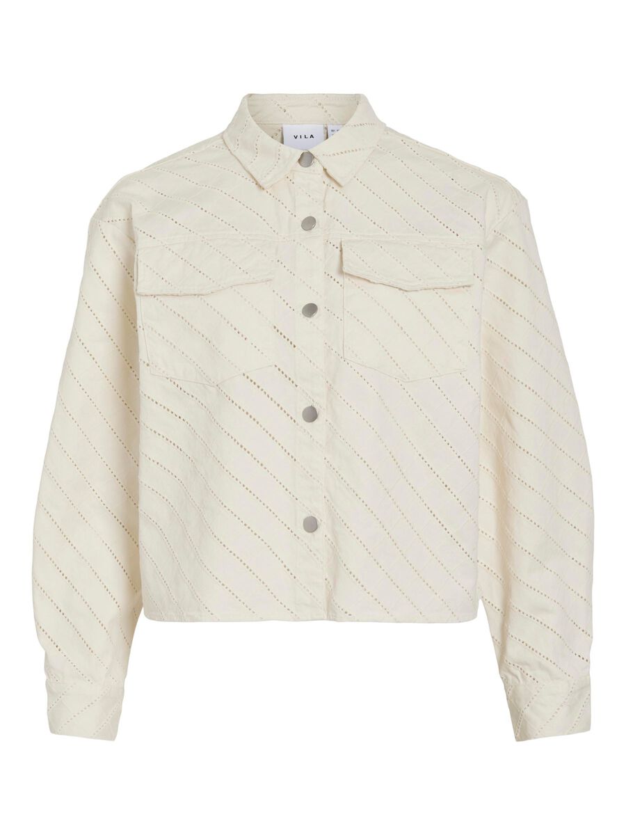 VILA VISANTI DENIM JACKET, Birch, highres - 14106818_Birch_001.jpg