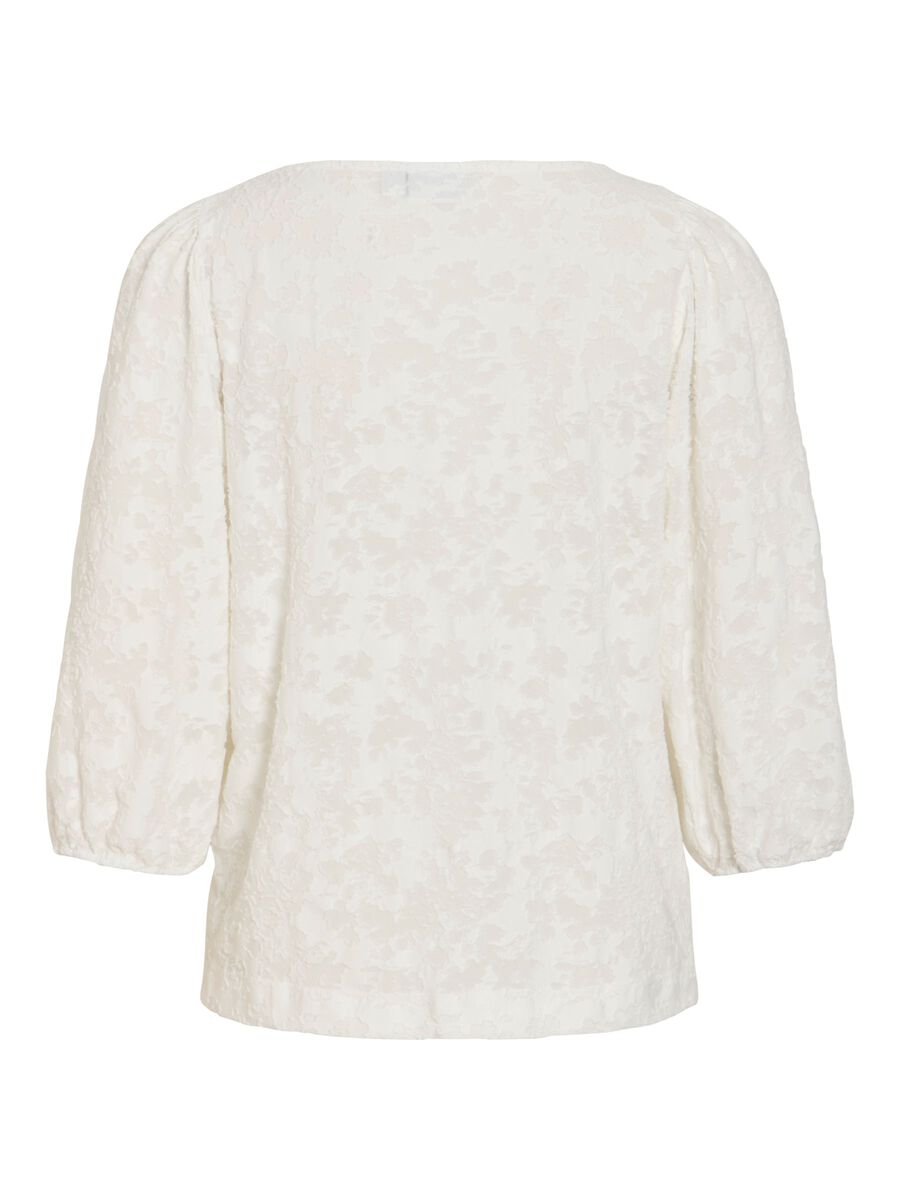 Product carousel image - VICAPERA BOATNECK 3/4 SLEEVED TOP, Snow White | 2