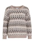 Product image thumbnail - VIMARGI - JACQUARD PULL EN MAILLE, Natural Melange | 6