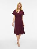 VILA VILOVIE SHORT SLEEVED WRAP DRESS, Fig, highres - 14059666_Fig_005.jpg