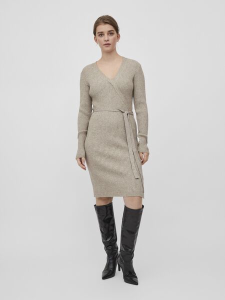 Vila LONG SLEEVED KNITTED DRESS, Fungi, highres - 14065547_Fungi_986404_003.jpg