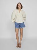 VILA V-NECK LONG SLEEVED TOP, White Sand, highres - 14102166_WhiteSand_005.jpg
