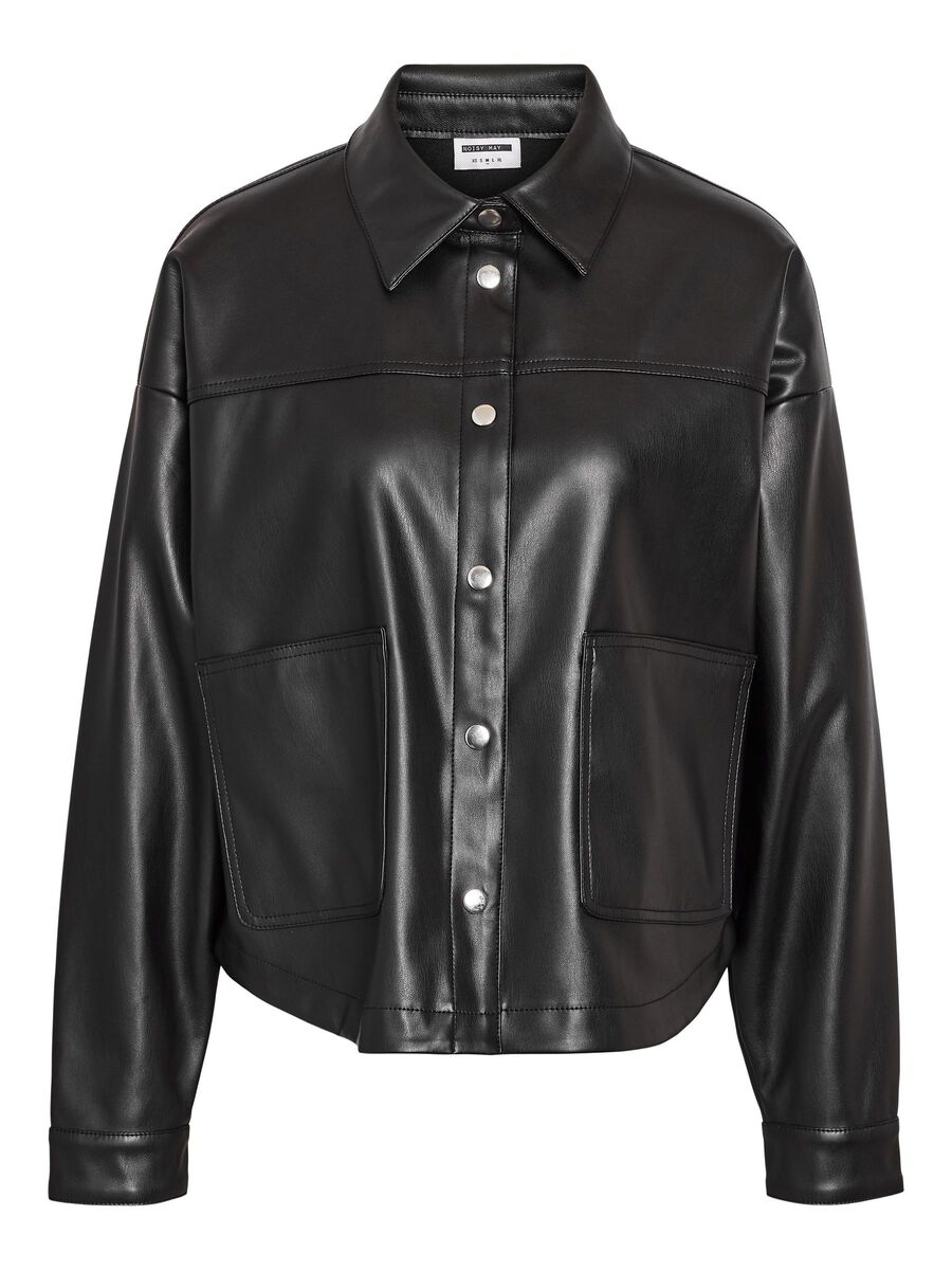 Noisy May FAUX LEATHER JACKET, Black, highres - 27034745_Black_001.jpg