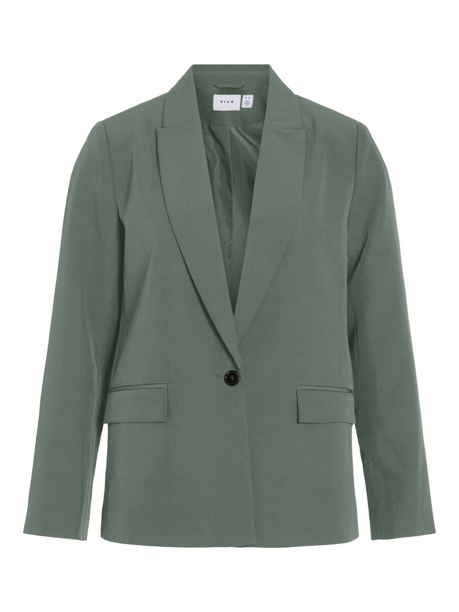 VILA À BOUTONNAGE SIMPLE BLAZER, Laurel Wreath, highres - 14107071_LaurelWreath_001.jpg