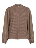 Vila HIGH NECK SHIRT, Brown Lentil, highres - 14090583_BrownLentil_001.jpg