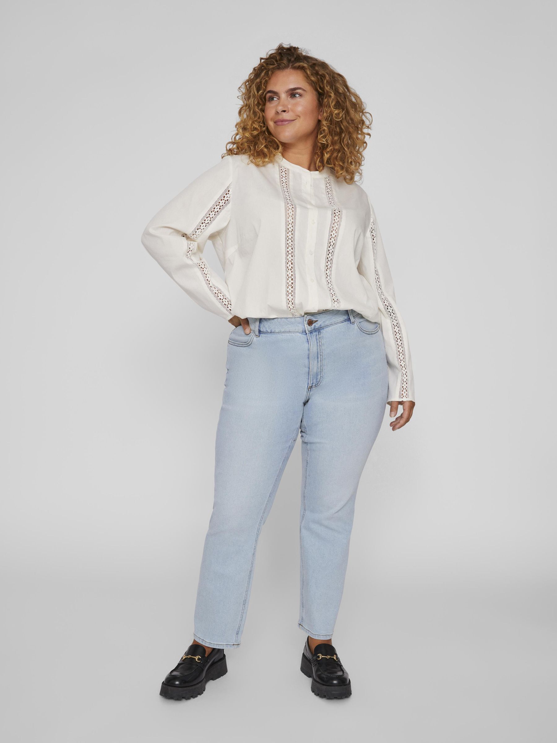 CURVE HIGH WAISTED JEANS Blue VILA