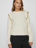 VILA ROUND NECK KNITTED PULLOVER, Birch, highres - 14100771_Birch_1136794_007.jpg