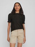 Vila EMBROIDERED SHORT SLEEVED TOP, Black, highres - 14070251_Black_003.jpg