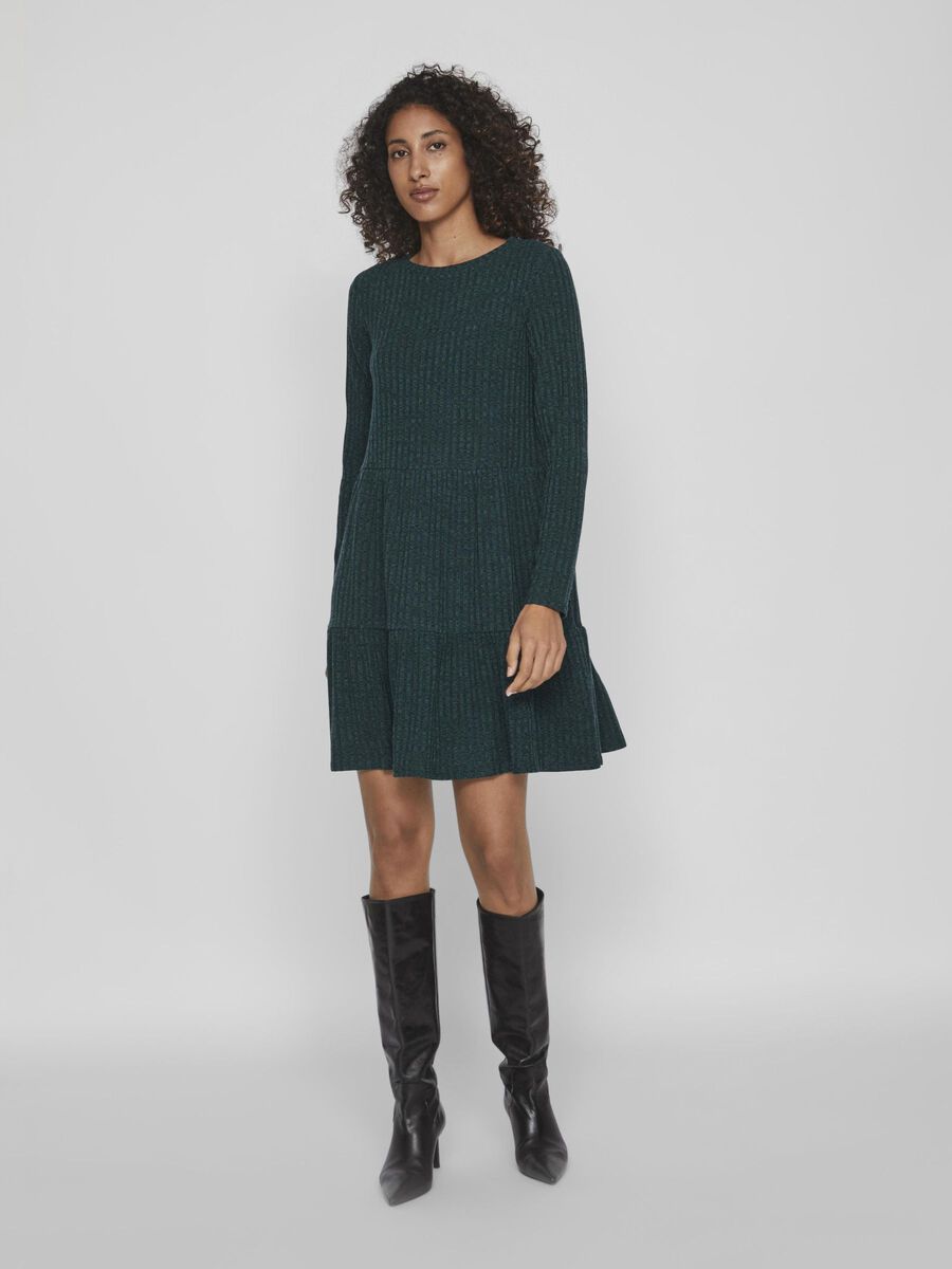 Vila LONG SLEEVE SHORT DRESS, Ponderosa Pine, highres - 14094199_PonderosaPine_003.jpg