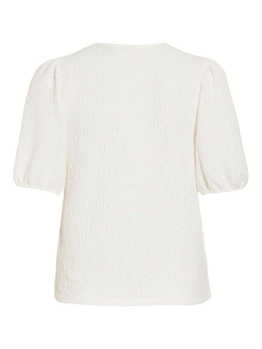 Product carousel image - VIFALL ROUND NECK SHORT SLEEVED TOP, Snow White | 2