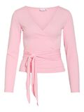 Product image thumbnail - VIGINA LONG SLEEVED WRAP TOP, Cherry Blossom | 1