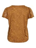 VILA VISTASIA V-NECK SHORT SLEEVED TOP, Cathay Spice, highres - 14111231_CathaySpice_002.jpg