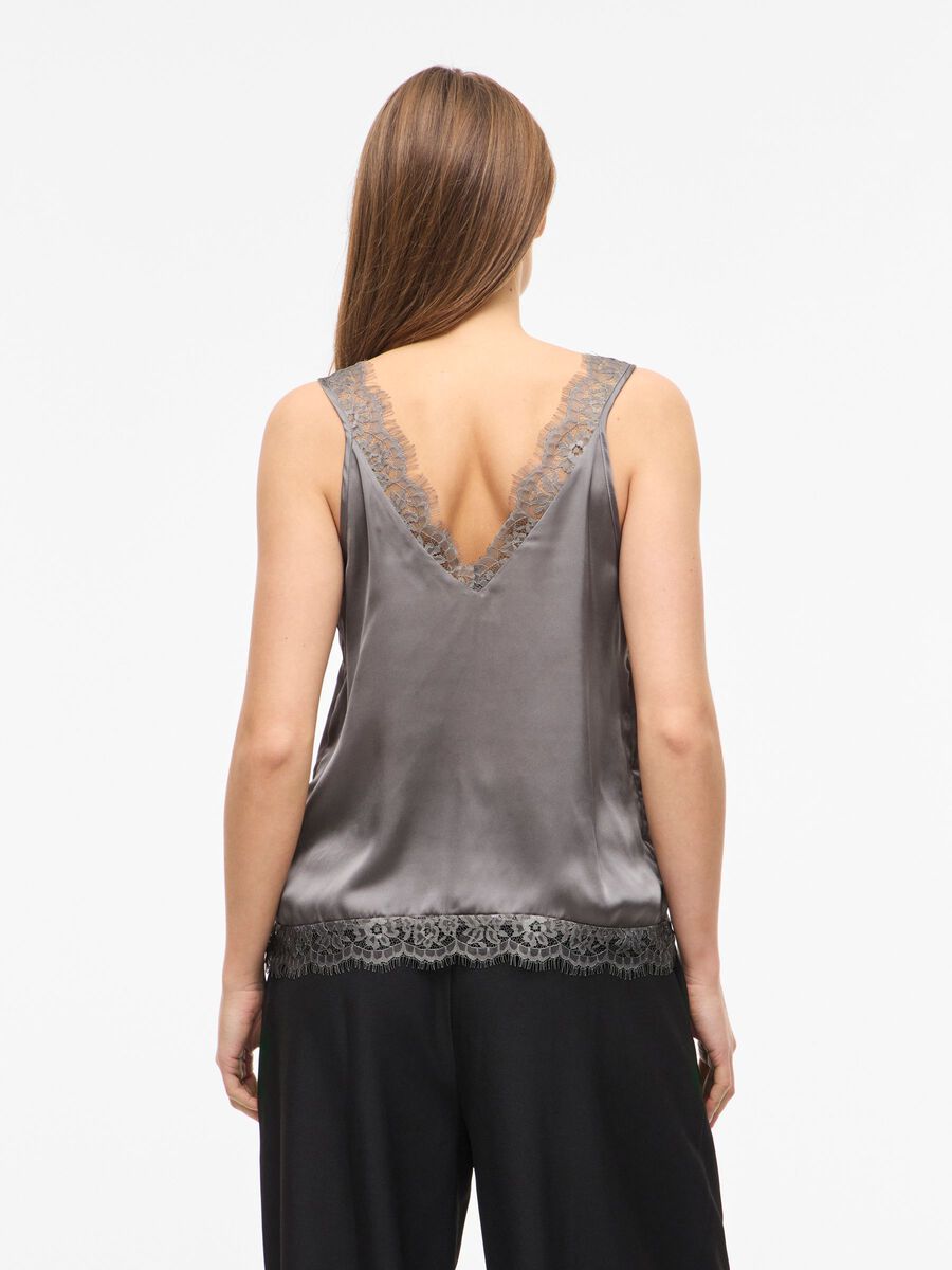 Product carousel image - VISOFIE V-NECK SLEEVELESS TOP, Falcon | 2