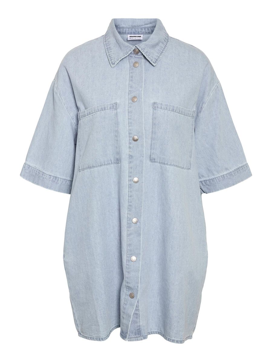 Noisy May OVERSIZED DENIM SHIRT, Light Blue Denim, highres - 27034954_LightBlueDenim_001.jpg