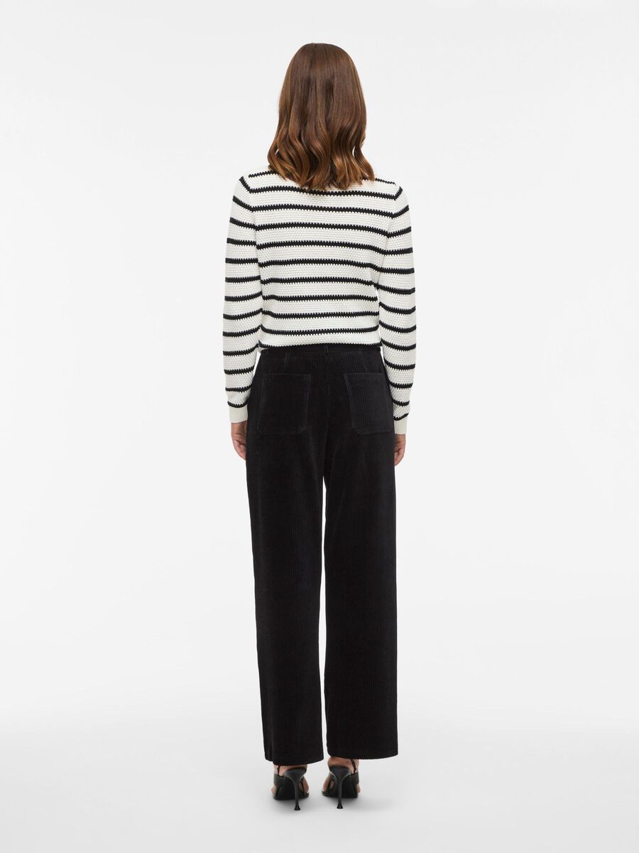 VILA VIKITA CORDUROY TROUSERS, Black Beauty, highres - 14105137_BlackBeauty_004.jpg