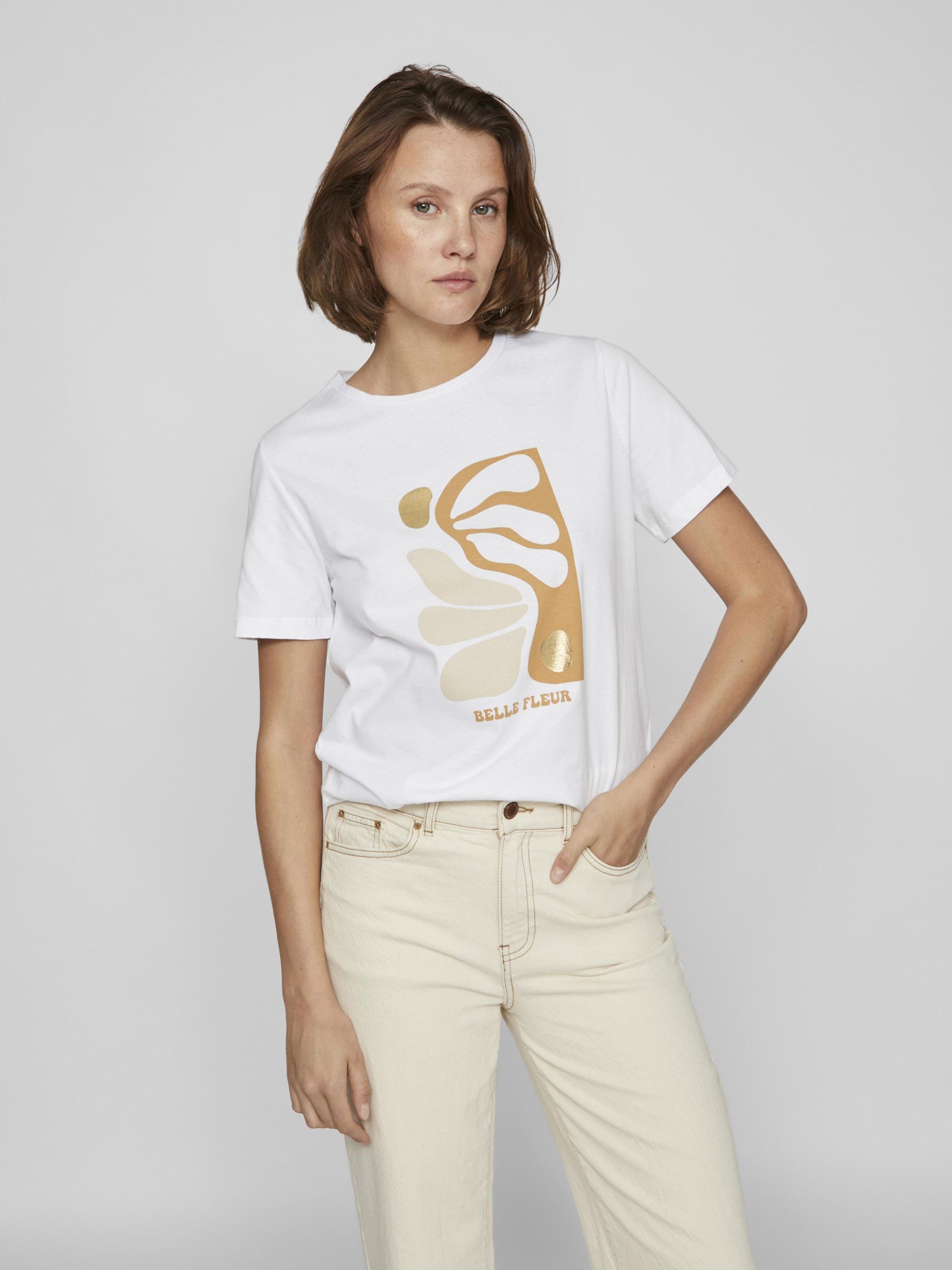 PRINTED T SHIRT White VILA