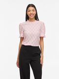 Product image thumbnail - EMBROIDERED SHORT SLEEVED TOP, Cherry Blossom | 1