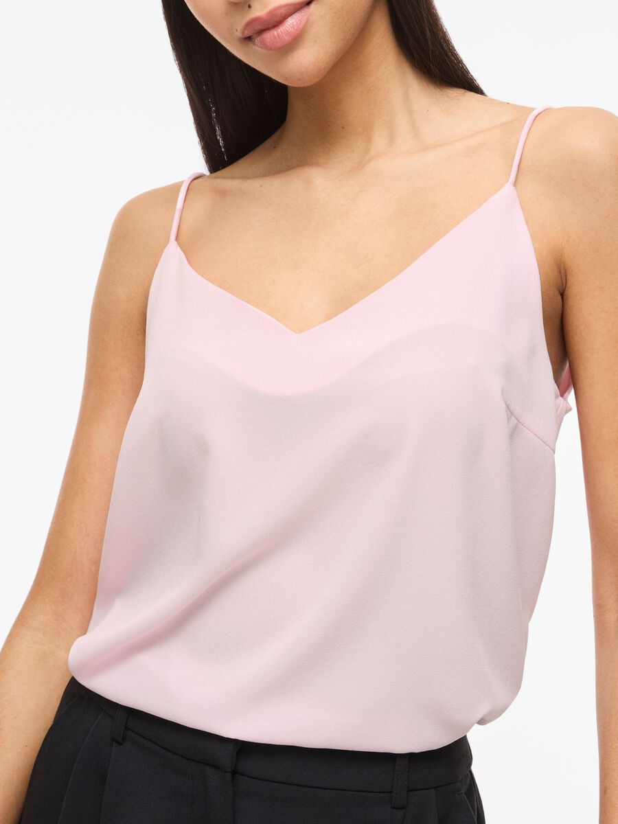 Carousel image - VIMATHILDE V-HALS TOP MET BANDJES, Cherry Blossom | 3