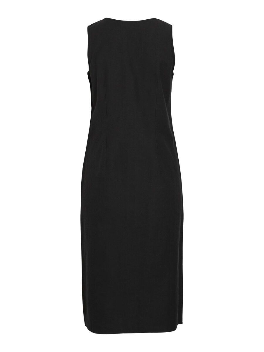 VILA SMANICATO VESTITO MIDI, Black Beauty, highres - 14104800_BlackBeauty_002.jpg