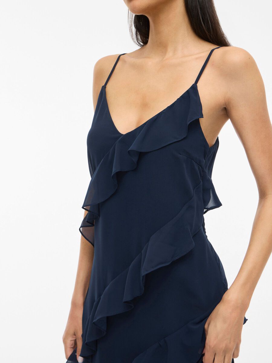 Carousel image - VIROMAINE - BRETELLES ROBE LONGUE, Navy Blazer | 3