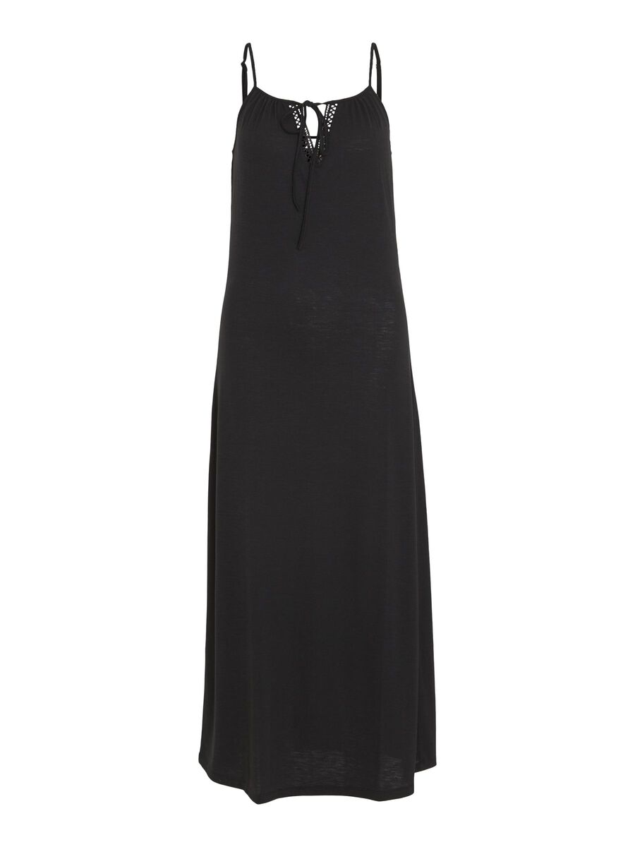 VILA STRAP MAXI DRESS, Black, highres - 14099572_Black_001.jpg