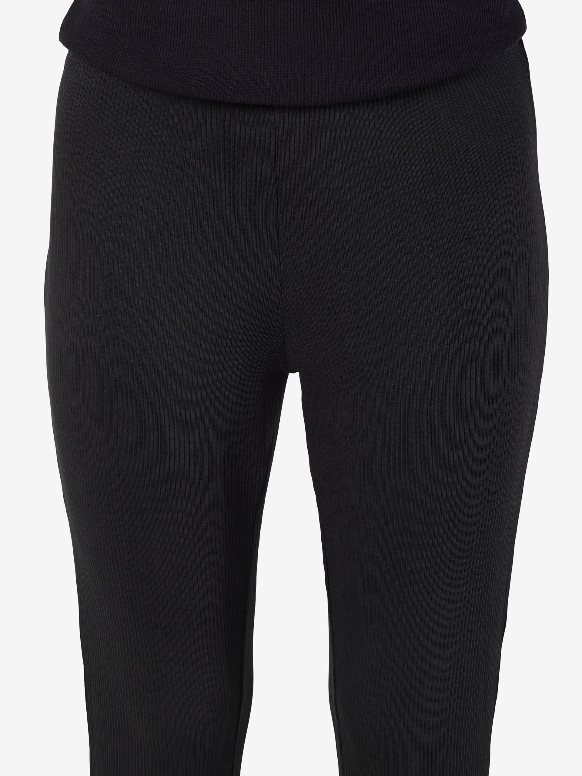 Carousel image - HIGH WAIST FLARED TROUSERS, Black | 3