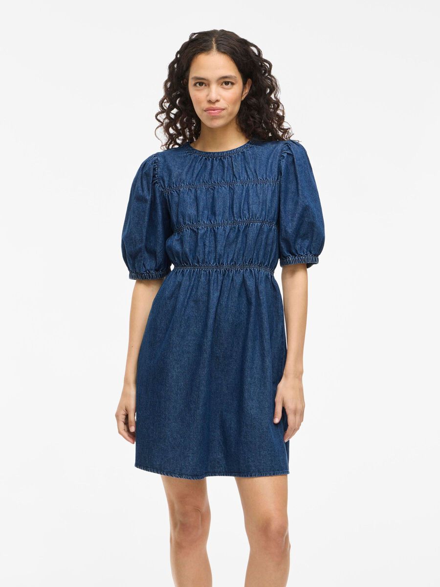 VILA VIHEIDI, LYHYT FARKKUMEKKO, Dark Blue Denim, highres - 14111870_DarkBlueDenim_003.jpg