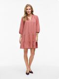 VILA VIPETRA 3/4 SLEEVED SHORT DRESS, Brick Dust, highres - 14109524_BrickDust_005.jpg