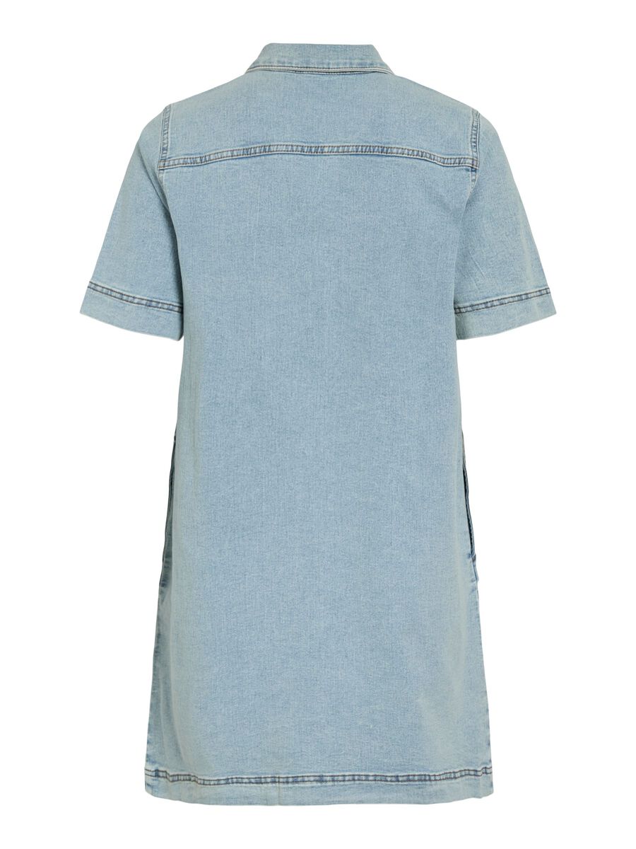 Product carousel image - VINUS SHORT DENIM DRESS, Light Blue Denim | 2